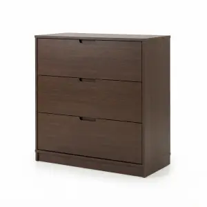 Lemari Sepatu Laci Flip Door Finishing Walnut
