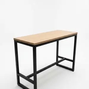 Meja Bar Industrial Rangka Besi Top Kayu