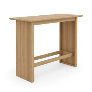 Meja Bar Kayu Minimalis dengan Footrest
