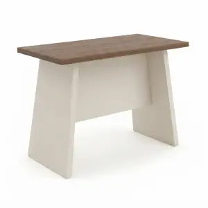 Meja Bar Panel Kaki Trapesium Top Kayu Walnut [5]