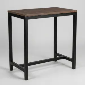 Meja Bar Rangka Besi Top Kayu Industrial