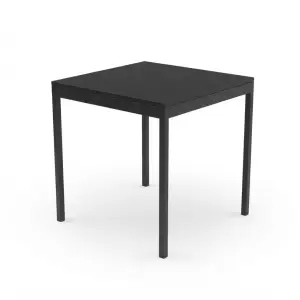 Meja Cafe Besi Square Finishing Matte Black [5]