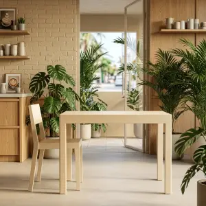 Meja Dining Minimalis Finishing Doff untuk Cafe dan Restoran [3]