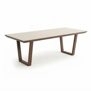 Meja Makan Kaki Trapezoid Top Sintered Stone [5]