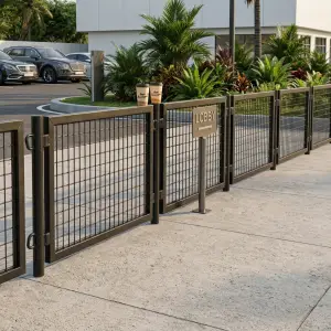 Pagar Panel Wiremesh Besi Modular Finishing Powder Coat