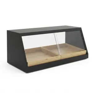 Pastry Display Box Besi Kayu Kaca