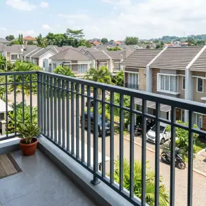 Railing Balkon Besi Hollow Finishing Cat Powder Coat [4]