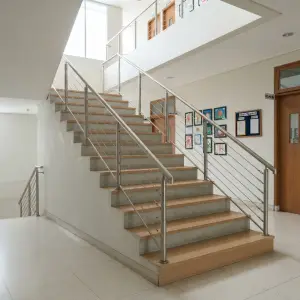 Railing Tangga Wire Rope Stainless Steel Gaya Modern Minimalis [4]