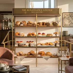 Rak Display Bakery Besi Finishing Brass [3]