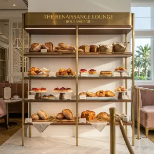 Rak Display Bakery Besi Finishing Brass [4]