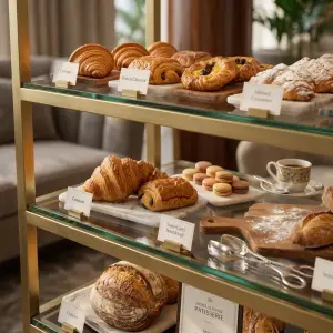 Rak Display Bakery Besi Finishing Brass [3]