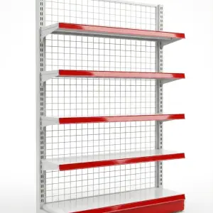 Rak Display Gondola 5 Susun Divider Merah [2]