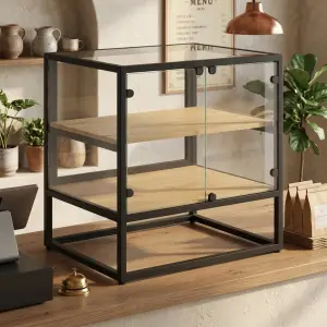 Rak Display Kaca Rangka Besi Countertop 2 Susun [3]