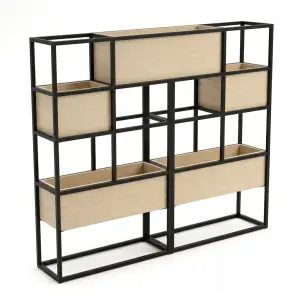 Rak Planter Box Besi Kayu Industrial