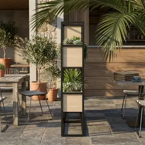Rak Planter Box Besi Kayu Industrial [3]