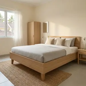 Ranjang Kayu Minimalis Scandinavian [2]