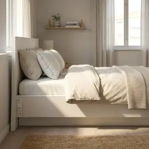 Ranjang Platform Minimalis Panel Headboard [3]