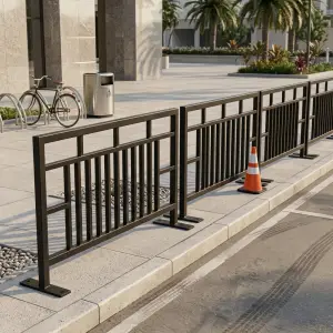Road Barrier Besi Hollow Motif Geometris Finishing Cat Powder Coat [2]