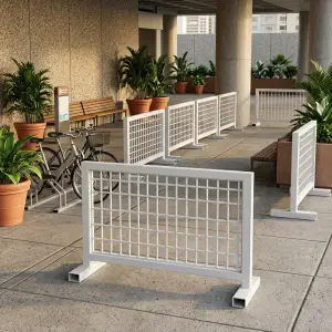 Road Barrier Grid Besi Hollow Freestanding [2]