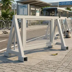 Road Barrier Rangka Besi Hollow Mesh Panel [4]