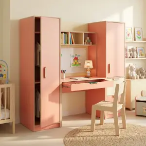 Set Lemari Pakaian Anak dengan Meja Belajar Terintegrasi [3]