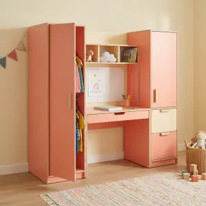 Set Lemari Pakaian Anak dengan Meja Belajar Terintegrasi [4]