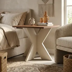 Side Table Kaki X Top Walnut [2]