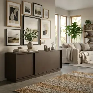 Sideboard TV Pintu Geser 3 Panel Minimalis [3]