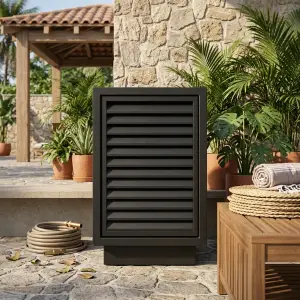 Tempat Sampah Outdoor Louver Metal Finishing Powder Coat