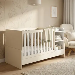 Tempat Tidur Bayi dengan Rak Penyimpanan Samping [4]
