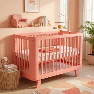 Tempat Tidur Bayi Kayu Gaya Skandinavia