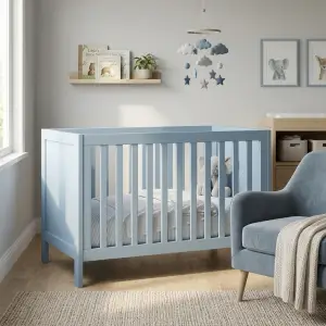 Tempat Tidur Bayi Kayu Minimalis Baby Blue