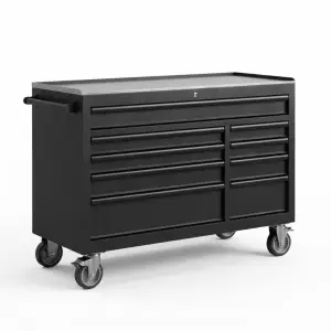Tool Cabinet Beroda dengan Meja Kerja Stainless [5]
