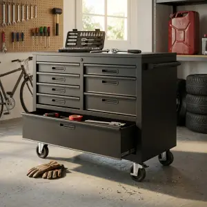 Tool Cabinet Besi Multi-Laci dengan Roda [3]