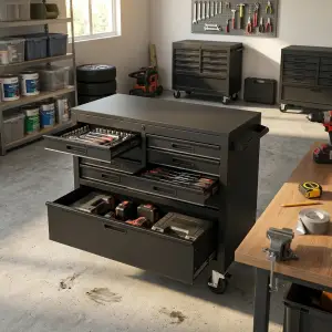 Tool Cabinet Besi Multi-Laci dengan Roda [4]