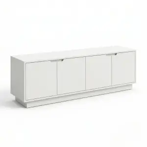 TV Cabinet 4 Pintu Minimalis Plinth Base